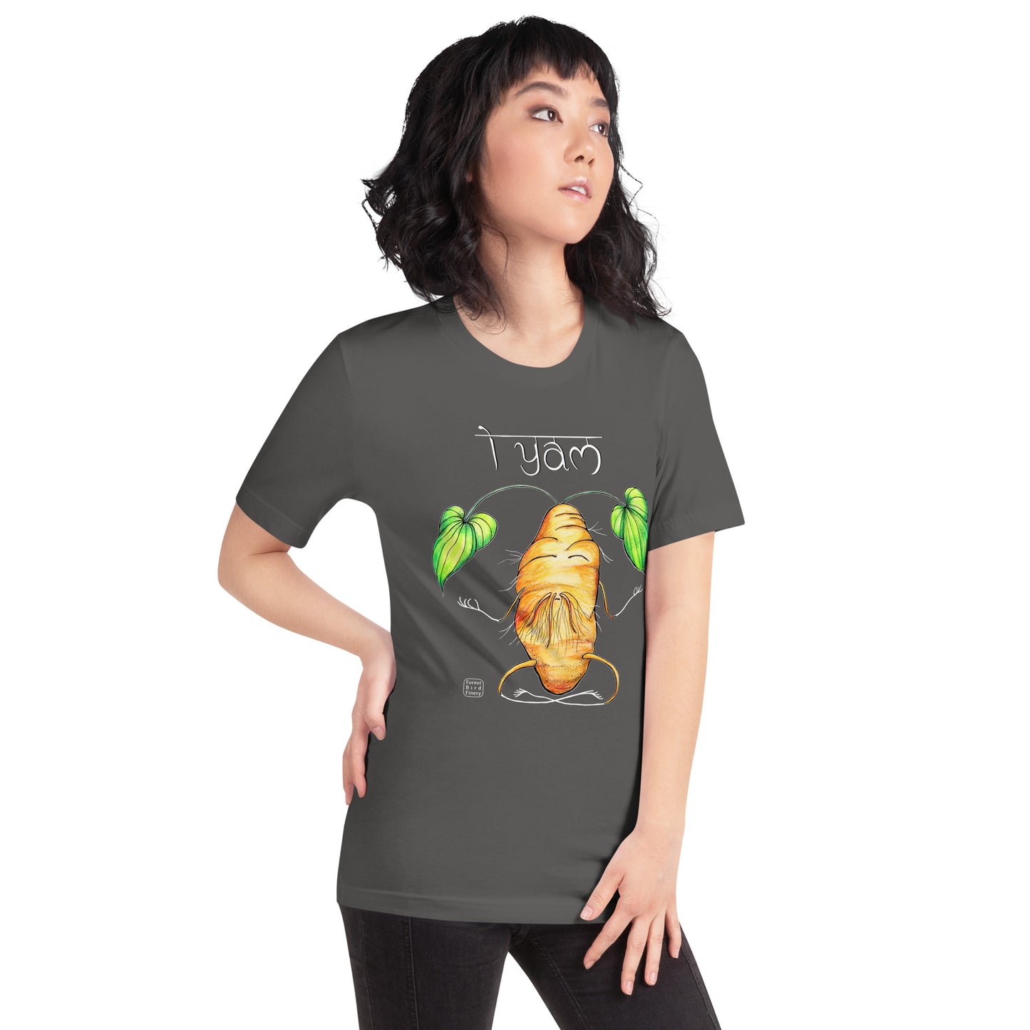 “i yam” 100% soft cotton unisex t-shirt