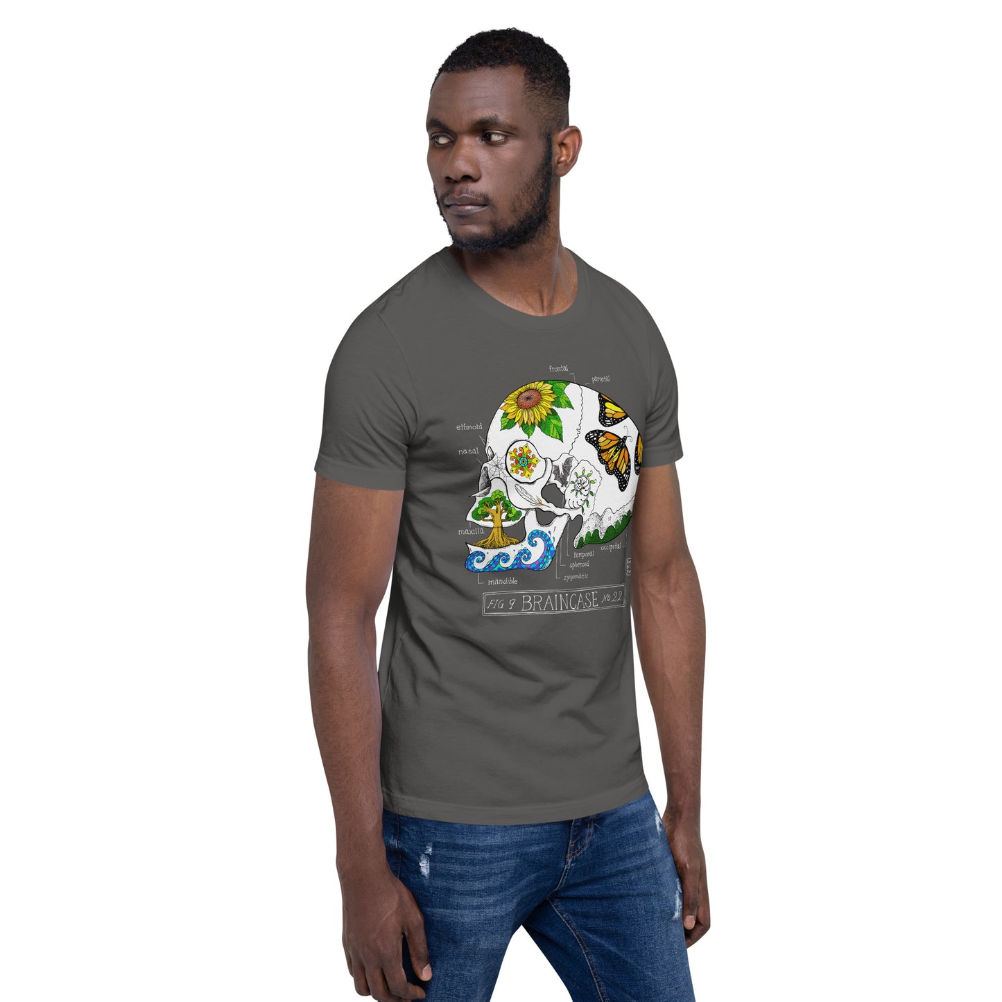 "Braincase" 100% soft cotton unisex t-shirt