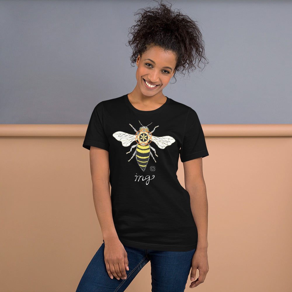 “Bee-ing” 100% soft cotton unisex t-shirt