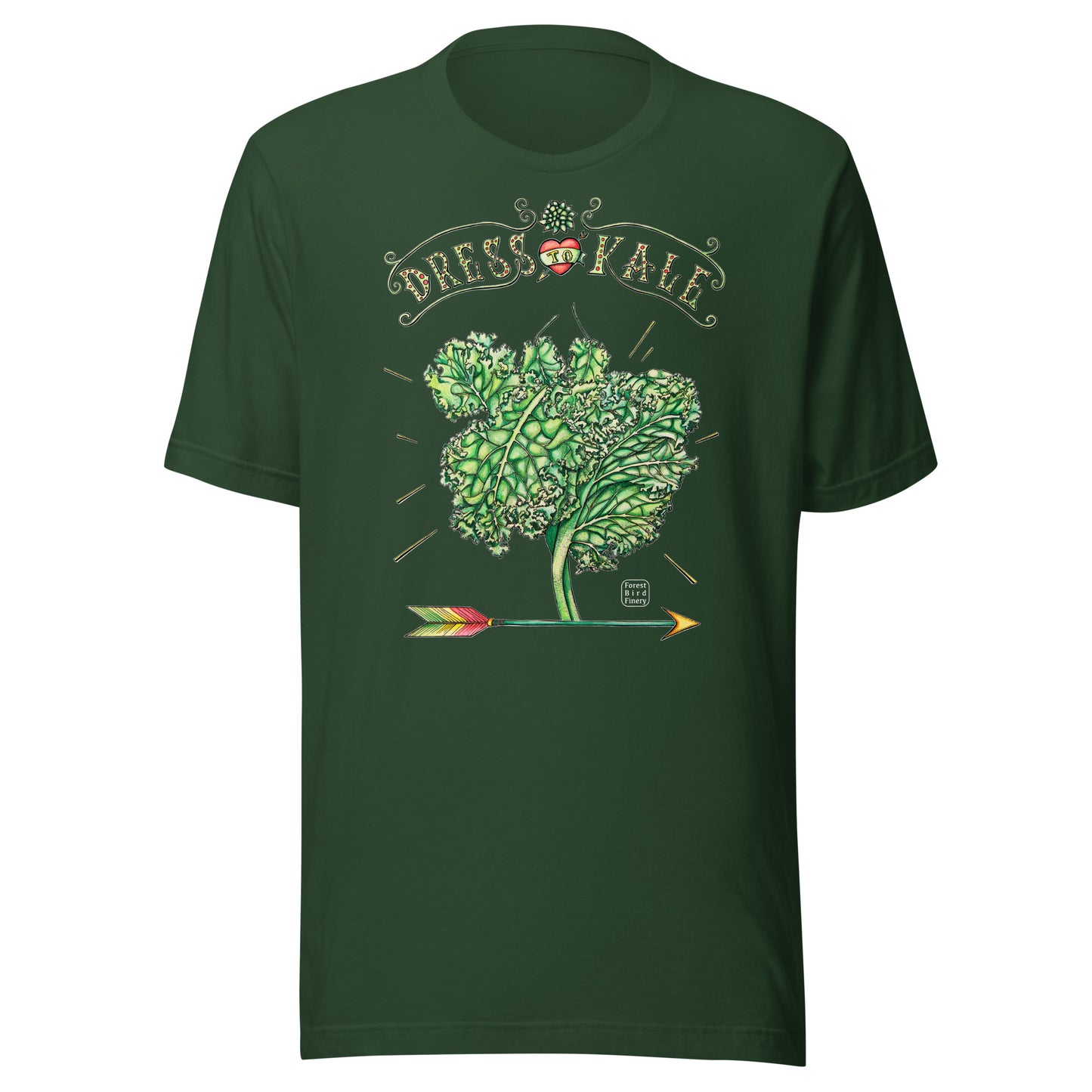 “Dress to Kale” 100% soft cotton unisex t-shirt