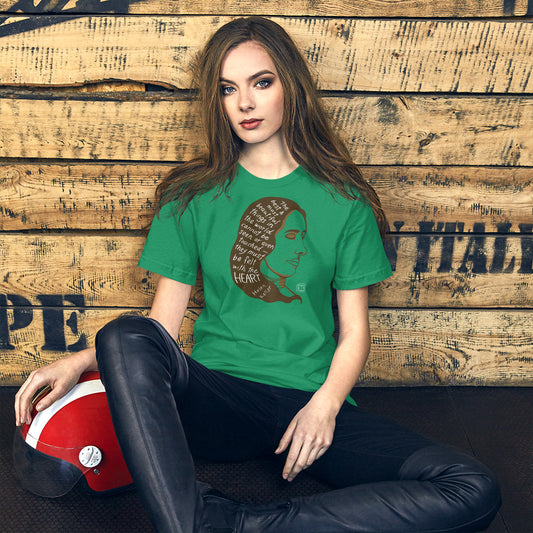 “Helen Keller” 100% soft cotton unisex t-shirt