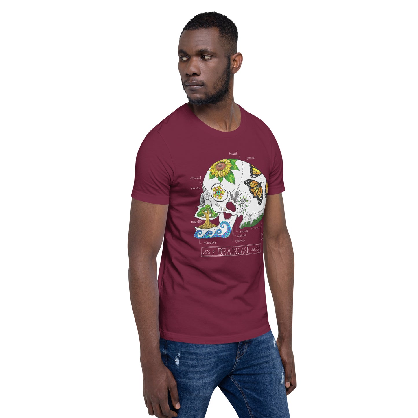 "Braincase" 100% soft cotton unisex t-shirt