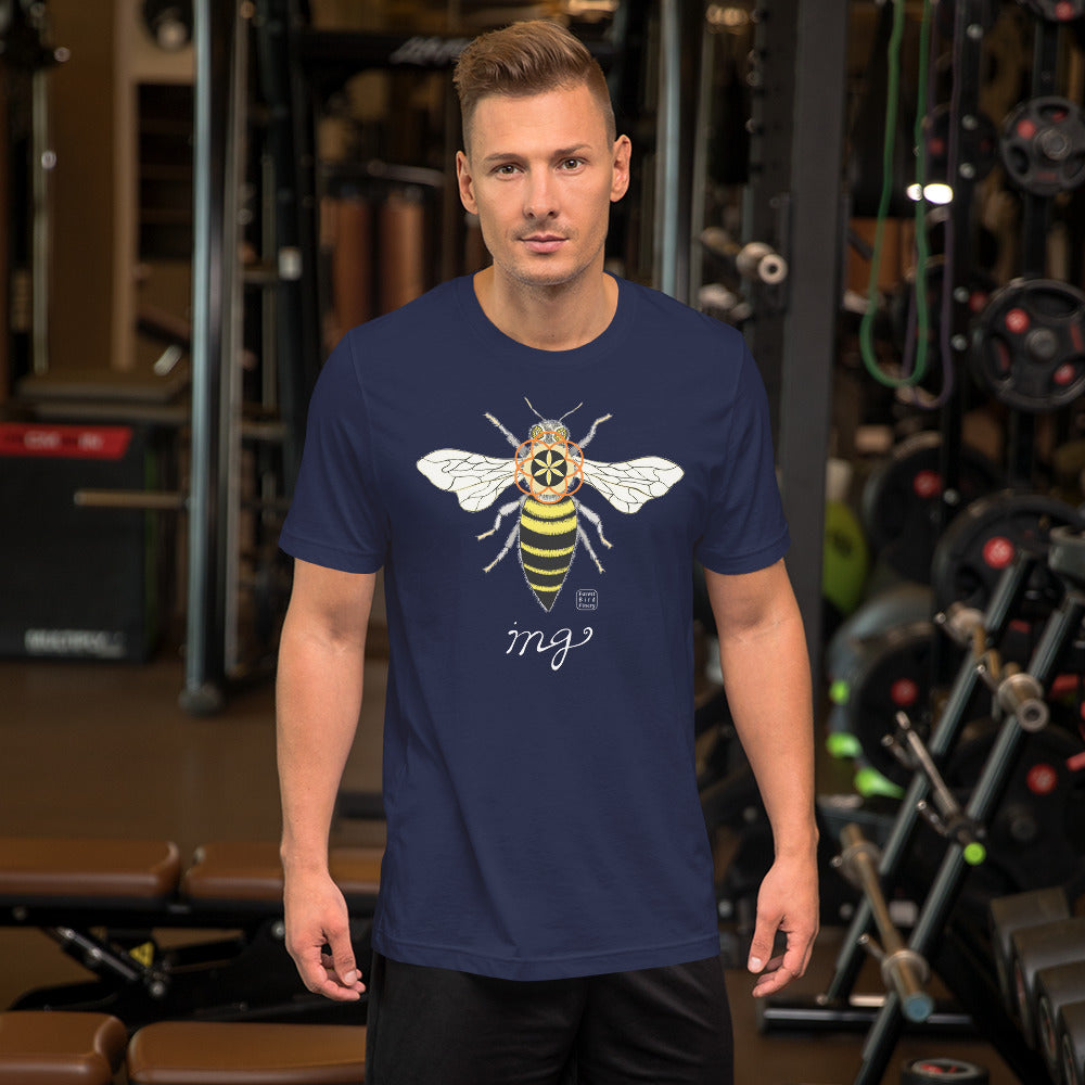 “Bee-ing” 100% soft cotton unisex t-shirt