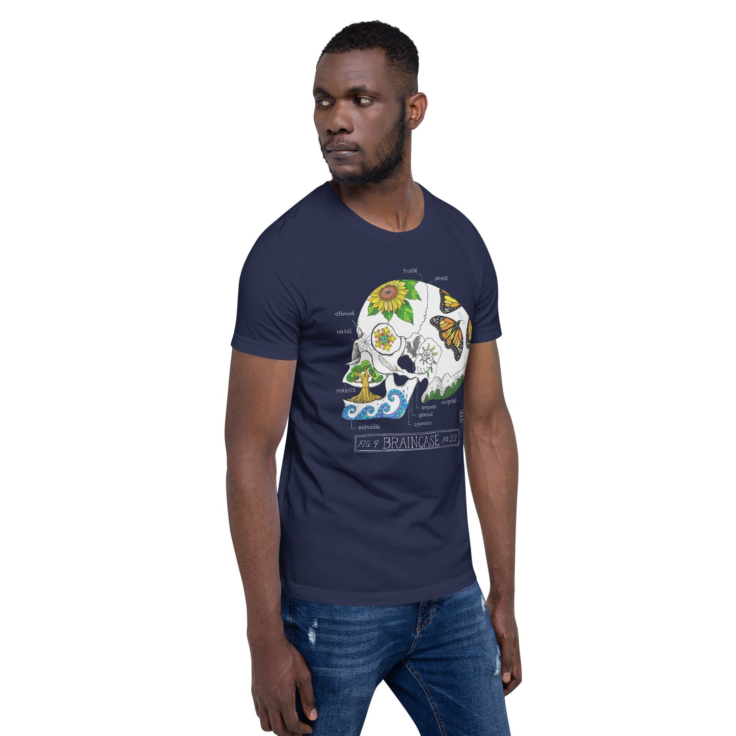 "Braincase" 100% soft cotton unisex t-shirt