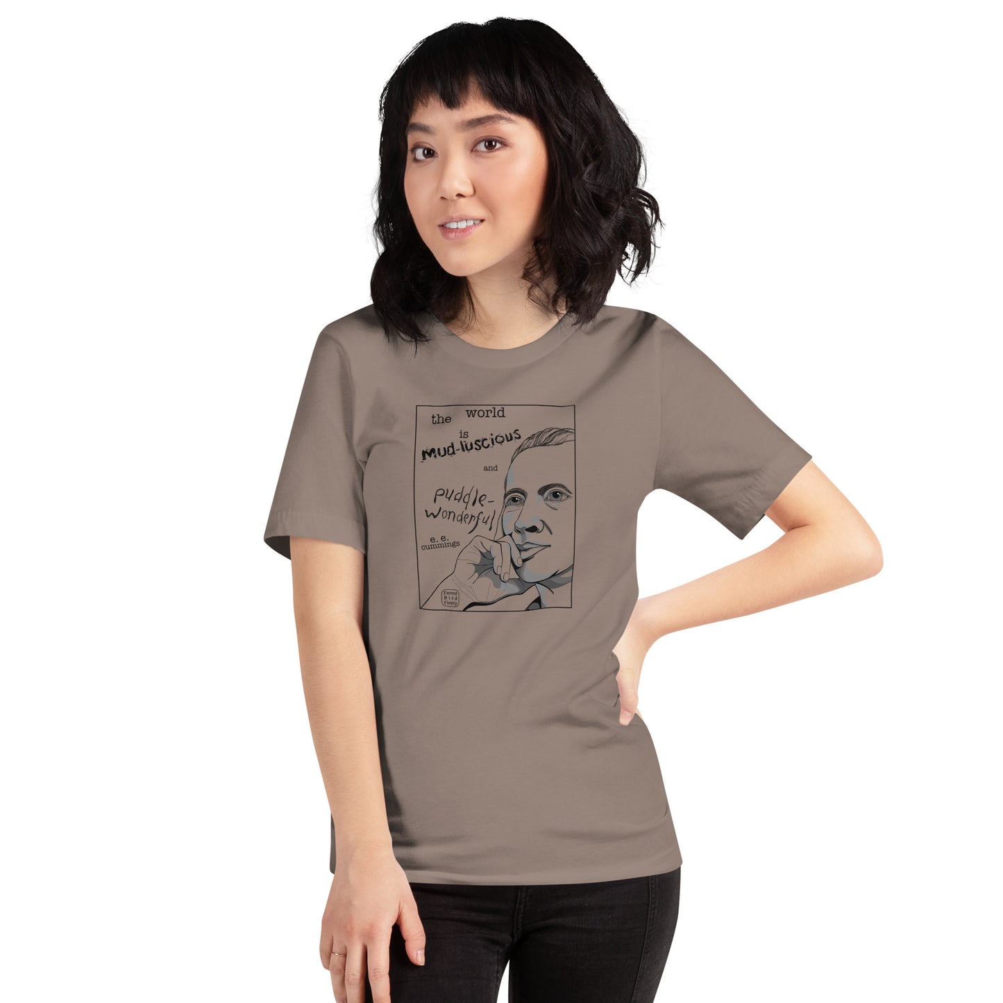 “E.E. Cummings” 100% soft cotton unisex t-shirt