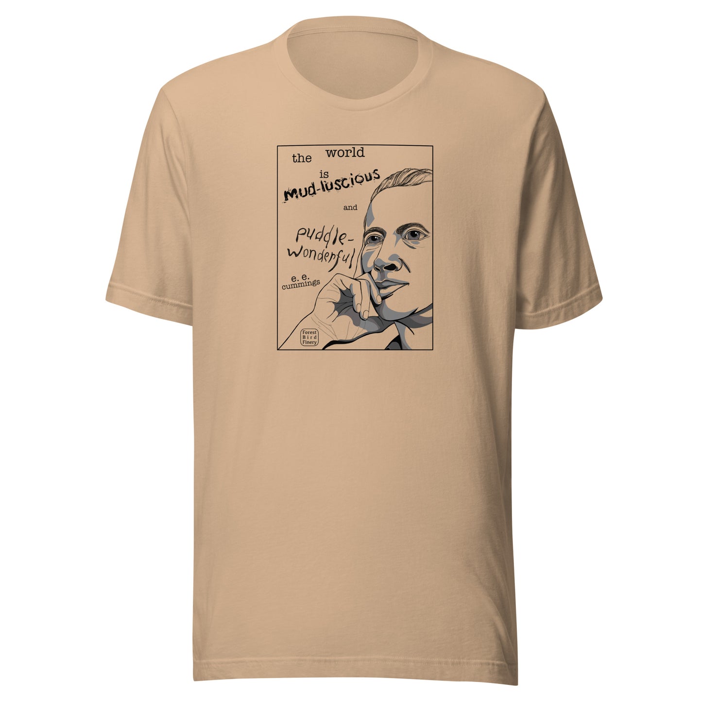 “E.E. Cummings” 100% soft cotton unisex t-shirt