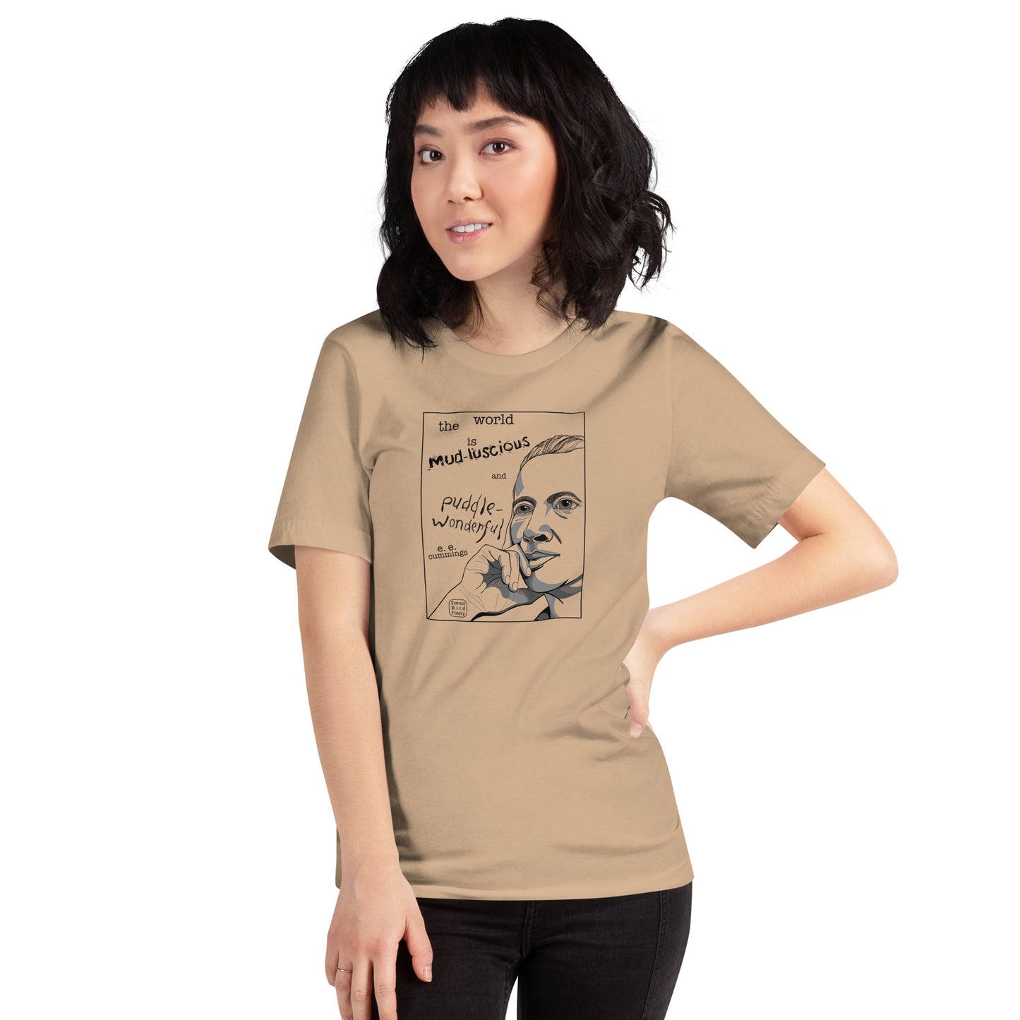 “E.E. Cummings” 100% soft cotton unisex t-shirt