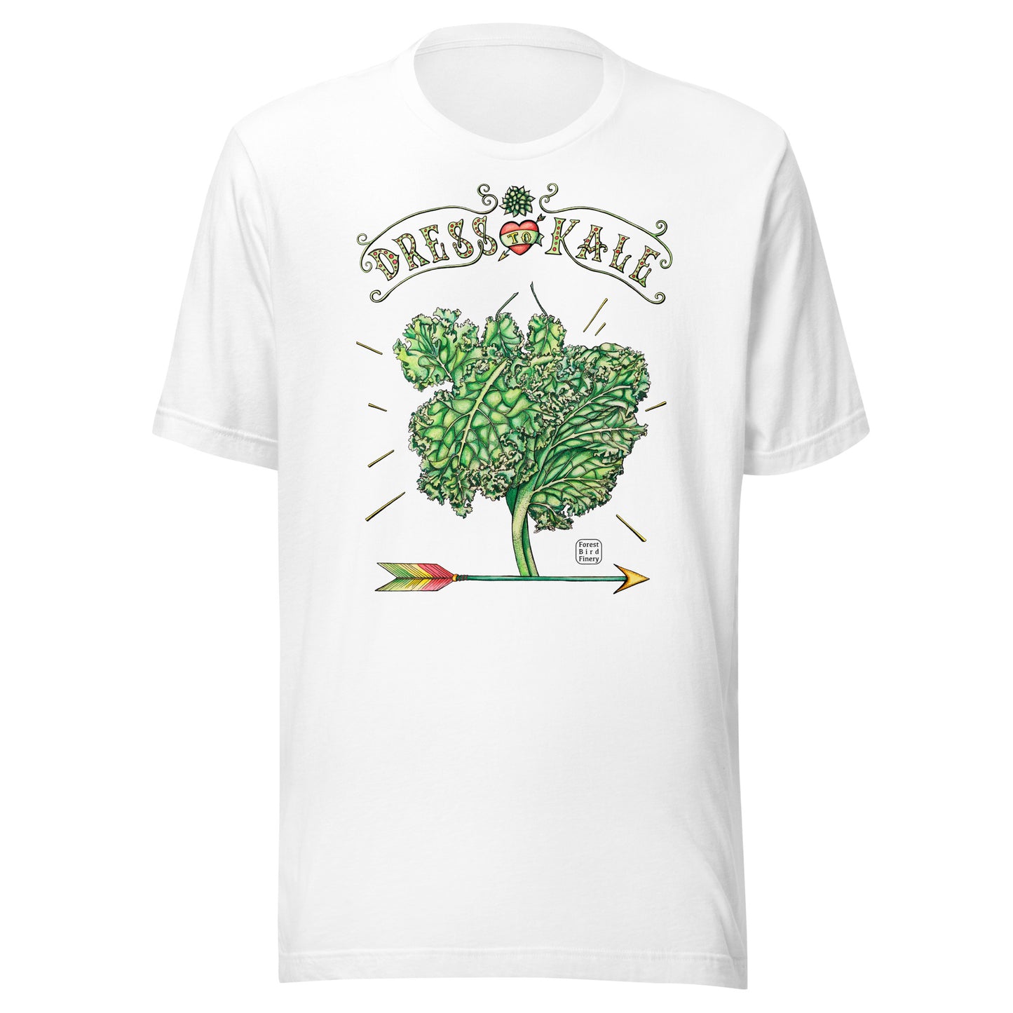 “Dress to Kale” 100% soft cotton unisex t-shirt