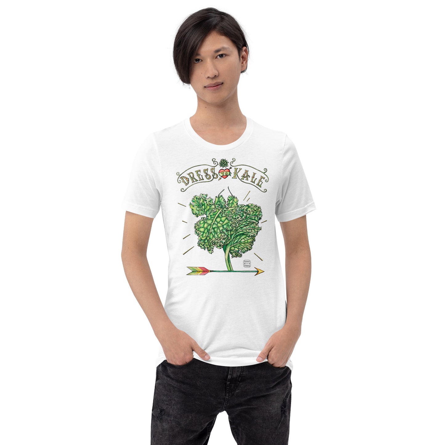 “Dress to Kale” 100% soft cotton unisex t-shirt