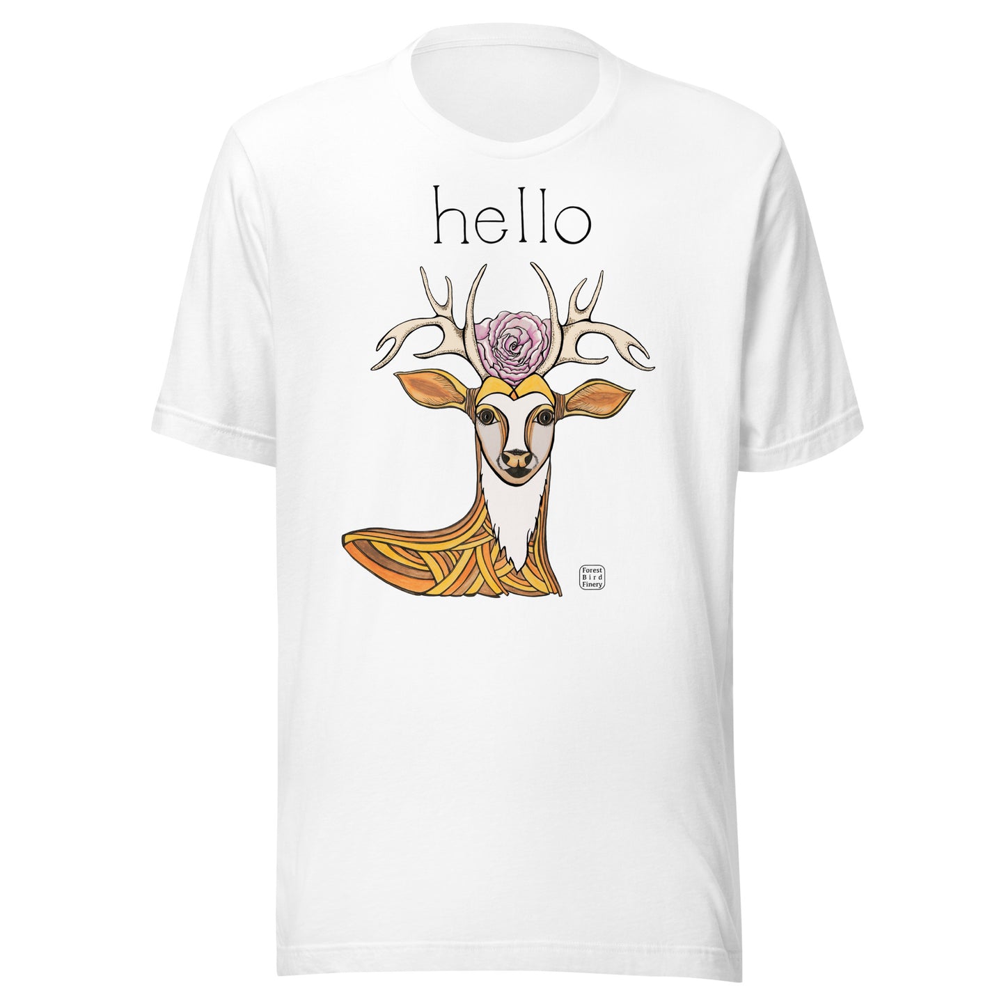 “Hello” 100% soft cotton unisex t-shirt