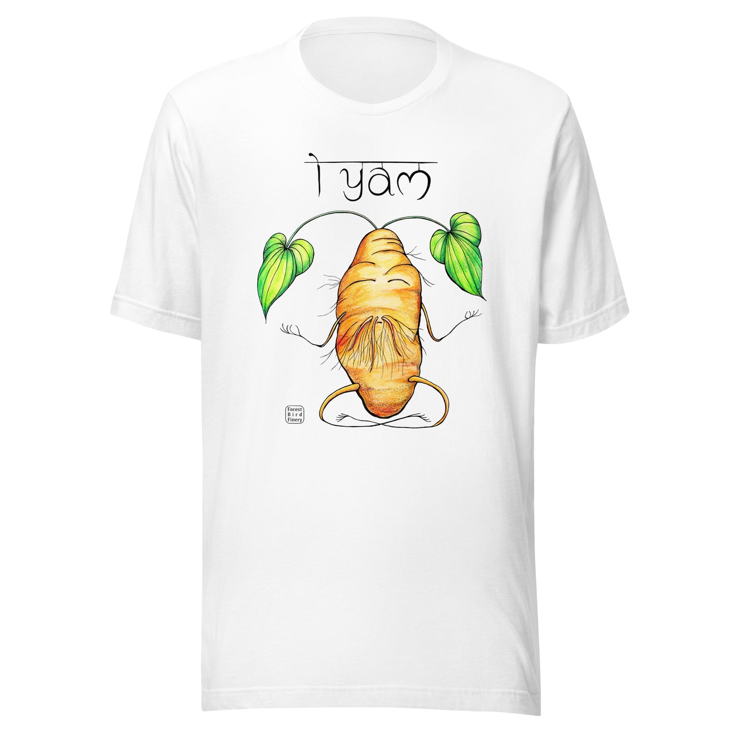 “i yam” 100% soft cotton unisex t-shirt