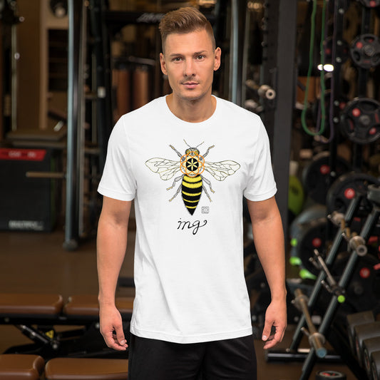 “Bee-ing” 100% soft cotton unisex t-shirt