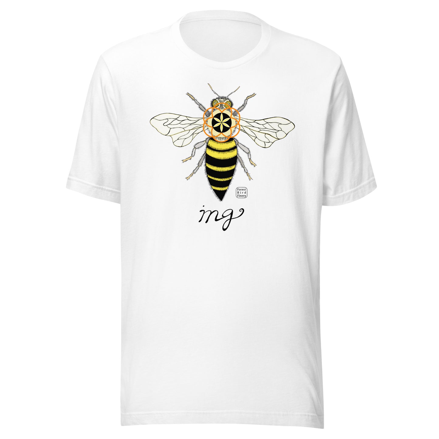 “Bee-ing” 100% soft cotton unisex t-shirt