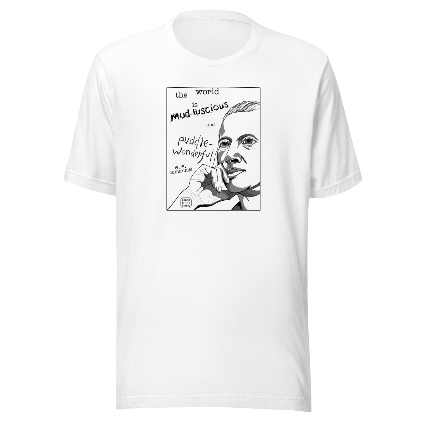 “E.E. Cummings” 100% soft cotton unisex t-shirt